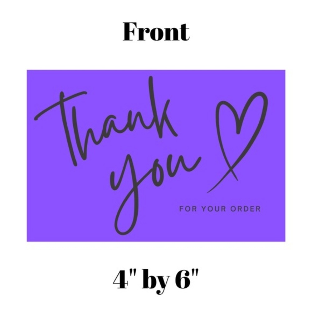 Set of 10 Thank You Postcard